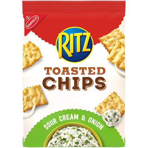 Ritz Crackers Sour Cream & Onion Toasted Chips logo