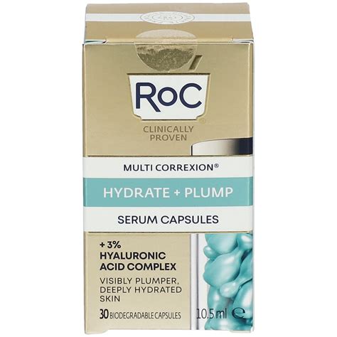 RoC Skin Care Multi Correxion Hydrate & Plump Serum Capsules logo