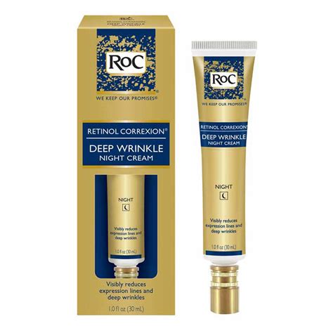 RoC Skin Care Retinol Correxion Deep Wrinkle Night Cream logo