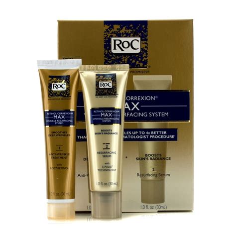 RoC Skin Care Retinol Correxion Max Wrinkle Resurfacing System logo