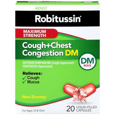 Robitussin Honey Cough + Chest Congestion DM