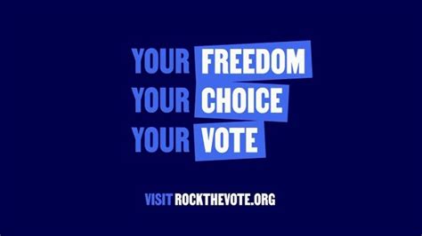 Rock the Vote TV Spot, 'It's Your Vote'