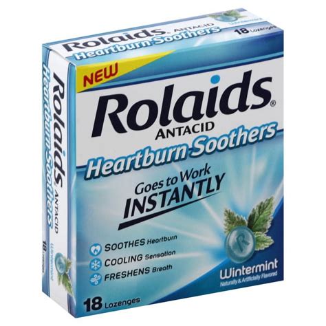Rolaids Heartburn Soothers Wintermint logo