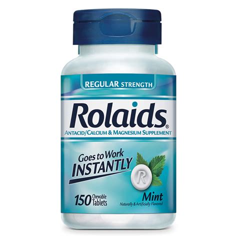 Rolaids Mint Rapid Relief Regular Strength logo