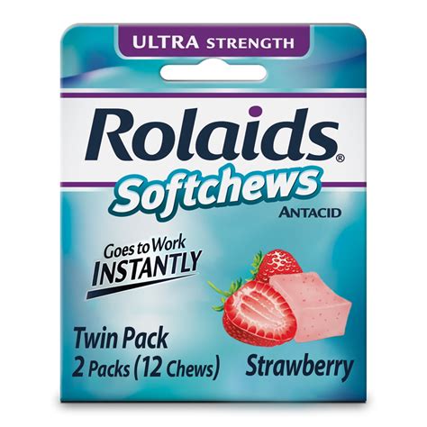 Rolaids Ultra Strength Strawberry Softchews logo