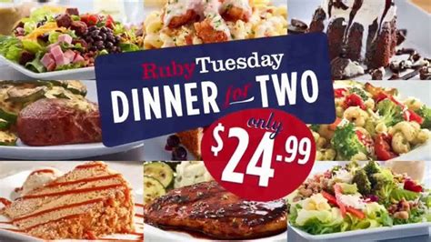 Ruby Tuesday Dinner for Two TV Spot, 'Bringing Everyone Twogether'