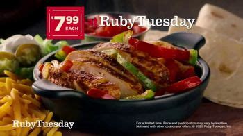 Ruby Tuesday Fajitas Fiesta TV Spot, 'Back: Delivery'