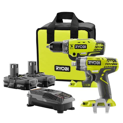 Ryobi 18-Volt Lithium-Ion Drill & Impact Driver Kit logo