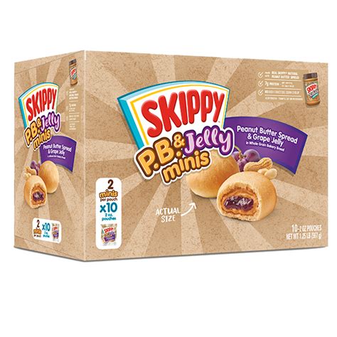 SKIPPY P.B. & Jelly Minis Peanut Butter & Grape Jelly tv commercials