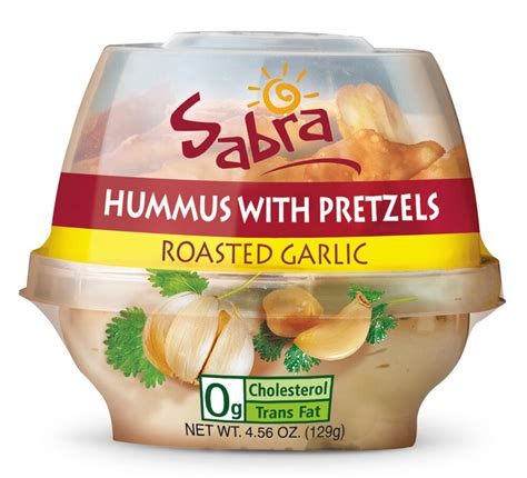 Sabra Grab & Go Roasted Garlic Hummus With Pretzels tv commercials