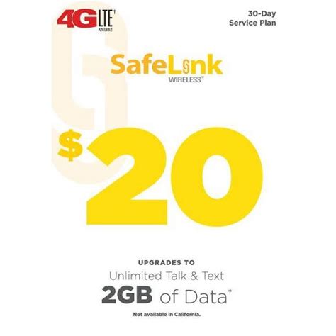 SafeLink $20 Unlimited Plan