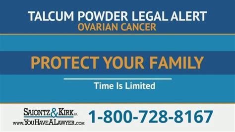 Saiontz & Kirk, P.A. TV Spot, 'Ovarian Cancer: Talcum Powder'