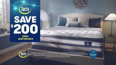 Sams Club Biggest Mattress Sale of the Year TV commercial - Serta Comfortable