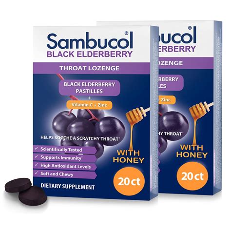 Sambucol Pastilles Throat Lozenge logo