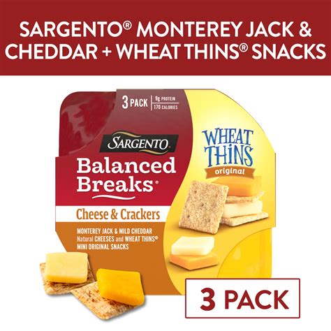 Sargento Balanced Breaks Cheese & Crackers Mozzarella and Wheat Thins