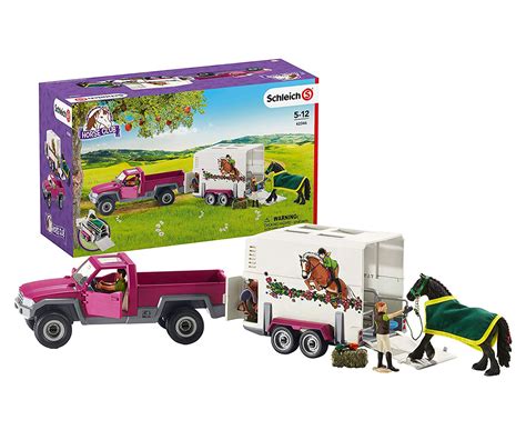 Schleich Horse Club Pick-up with Horse Trailer logo