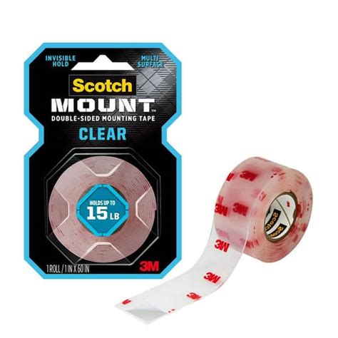 Scotch Tape Mount Clear Double-Sided Mounting Tape tv commercials