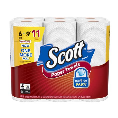 Scott Brand Choose-a-Sheet Mega Roll Paper Towels logo