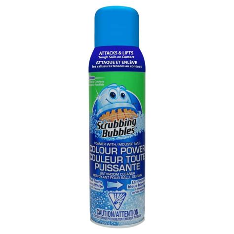 Scrubbing Bubbles Bathroom Clear Color Power Technology logo