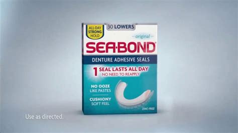 Sea Bond Denture Adhesive Seals TV Spot, 'Holds Strong Without Ooze' created for Sea Bond