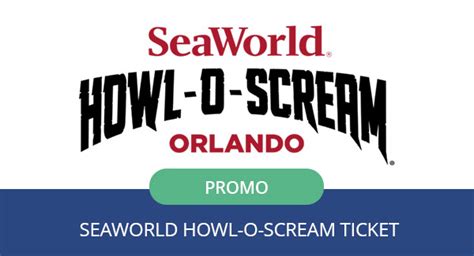 SeaWorld Howl-O-Scream Ticket tv commercials