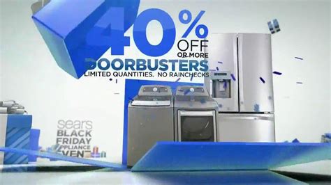 Sears Black Friday Appliance Event TV commercial