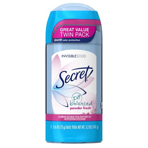 Secret Invisible Solid Women's Antiperspirant and Deodorant Cocoa Butter Scent