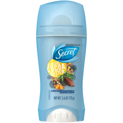 Secret Invisible Solid Women's Antiperspirant and Deodorant Cocoa Butter Scent logo