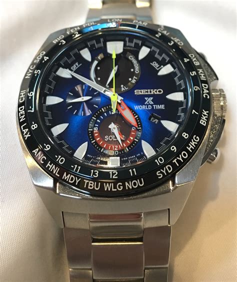 Seiko Prospex World Time Solar Chronograph logo