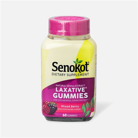 Senokot Laxative Gummies Mixed Berry logo