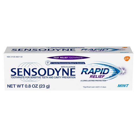 Sensodyne Rapid Relief Mint Toothpaste logo