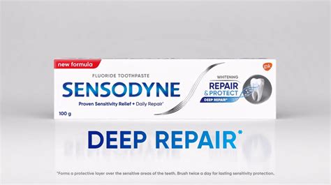 Sensodyne Repair and Protect Deep Repair tv commercials