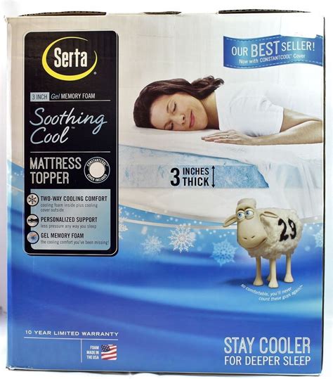 Serta Soothing Cool Memory Foam Cooling Mattress Topper tv commercials