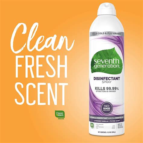 Seventh Generation Disinfectant Spray Lavender Vanilla