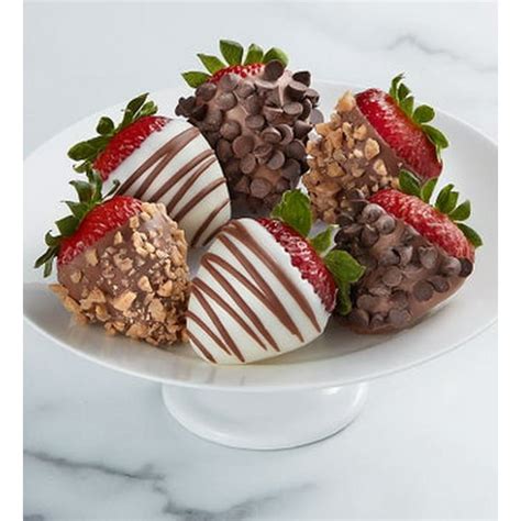 Shari's Berries Half Dozen Gourmet Dipped Fancy Strawberries