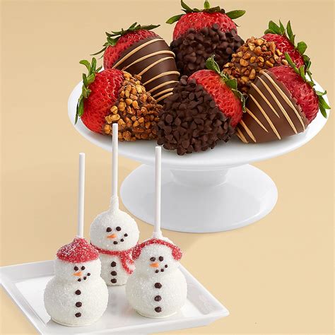 Shari's Berries Snowman Brownie Pops logo