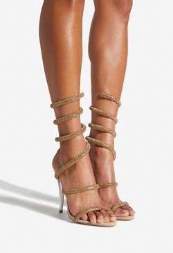 ShoeDazzle Kenzy Spiral Heeled Sandal logo