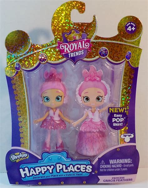 Shopkins Happy Places Royal Trends Princess Gracie Feathers Lil' Shoppie Pack logo