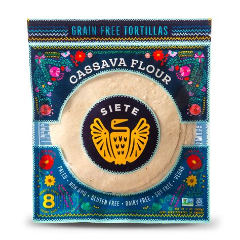 Siete Foods Cassava Flour Tortillas logo