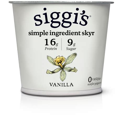 Siggi's Dairy Skyr Vanilla Strained Nonfat Yogurt