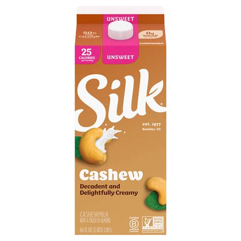 Silk Unsweetened Cashew Milk