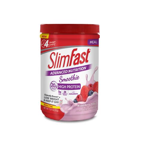 SlimFast Advanced Nutrition Smoothie: Mixed Berry Yogurt tv commercials