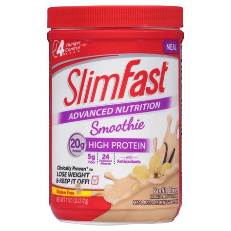 SlimFast High Protein Vanilla Cream Nutrition Smoothie Mix logo