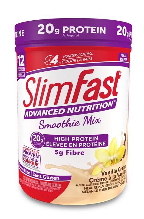 SlimFast High Protein Vanilla Cream Nutrition Smoothie Mix