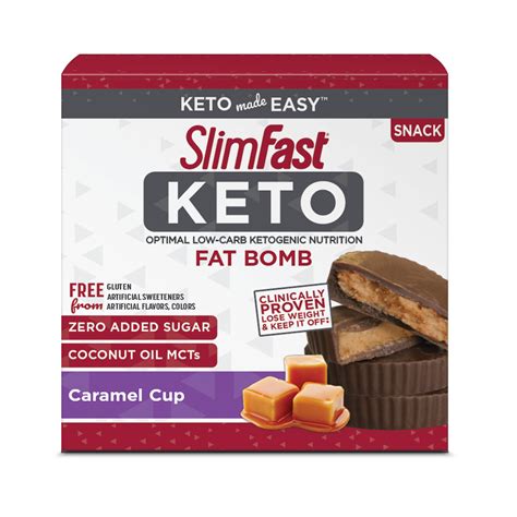 SlimFast Keto Caramel Cup Fat Bomb