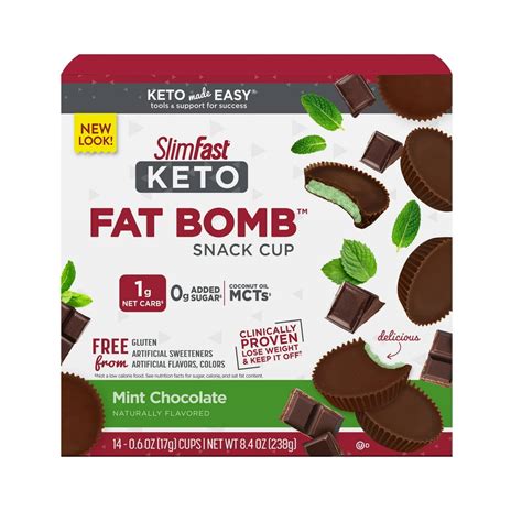 SlimFast Keto Chocolate Mint Cup Fat Bomb tv commercials
