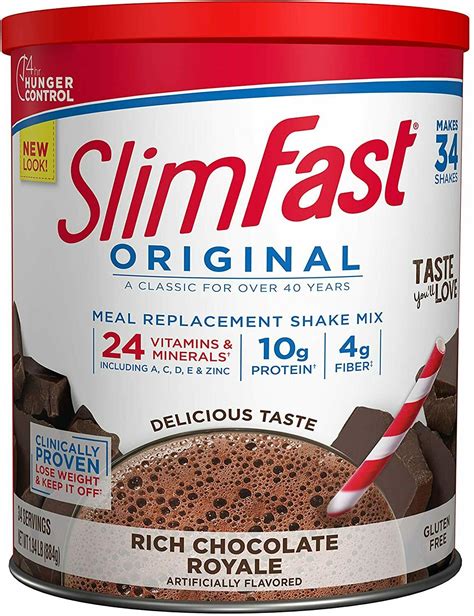 SlimFast Original Rich Chocolate Royale Shake Mix tv commercials
