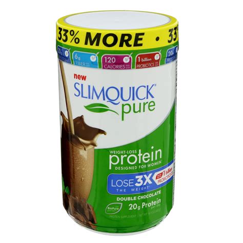 SlimQuick Pure Protein Weight Loss Shake Double Chocolate tv commercials