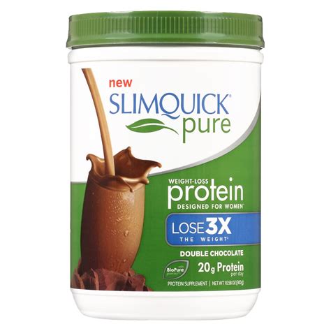 SlimQuick Pure Protein Weight Loss Shake Double Chocolate