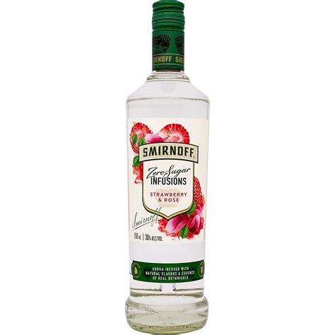 Smirnoff Zero Sugar Infusions Strawberry & Rose